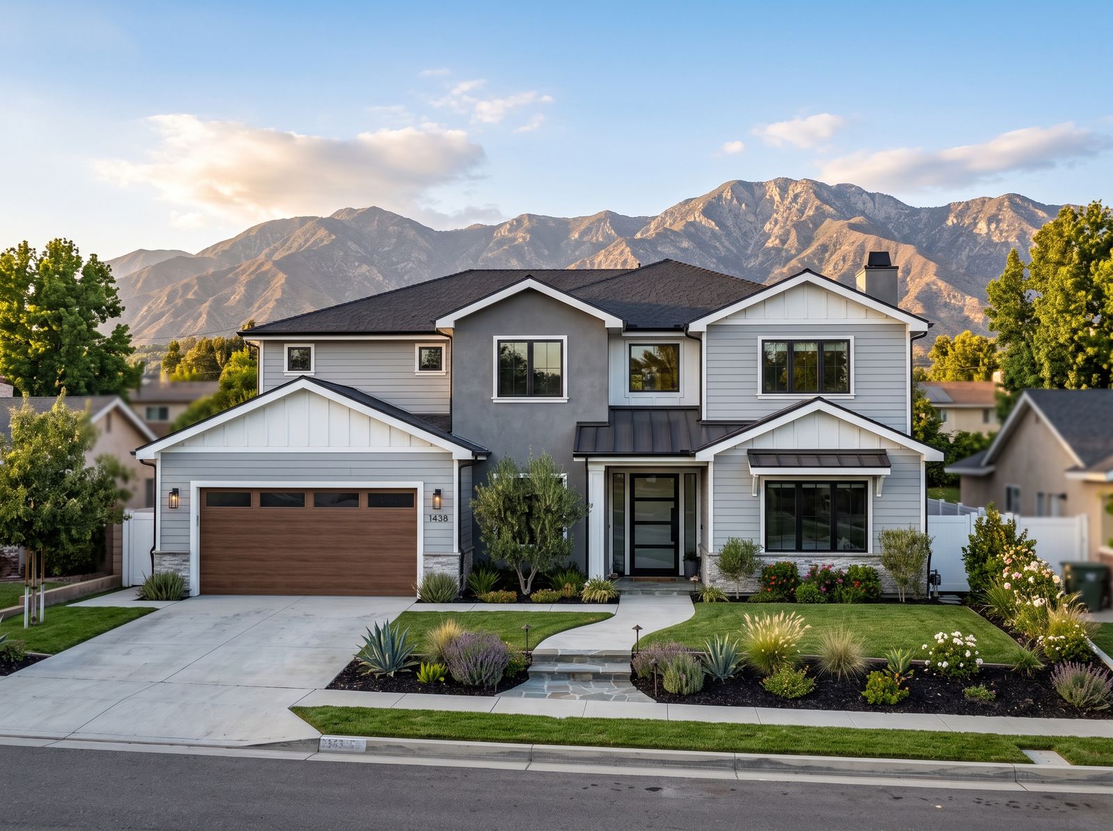 Sample listing: two-story home with mountain views